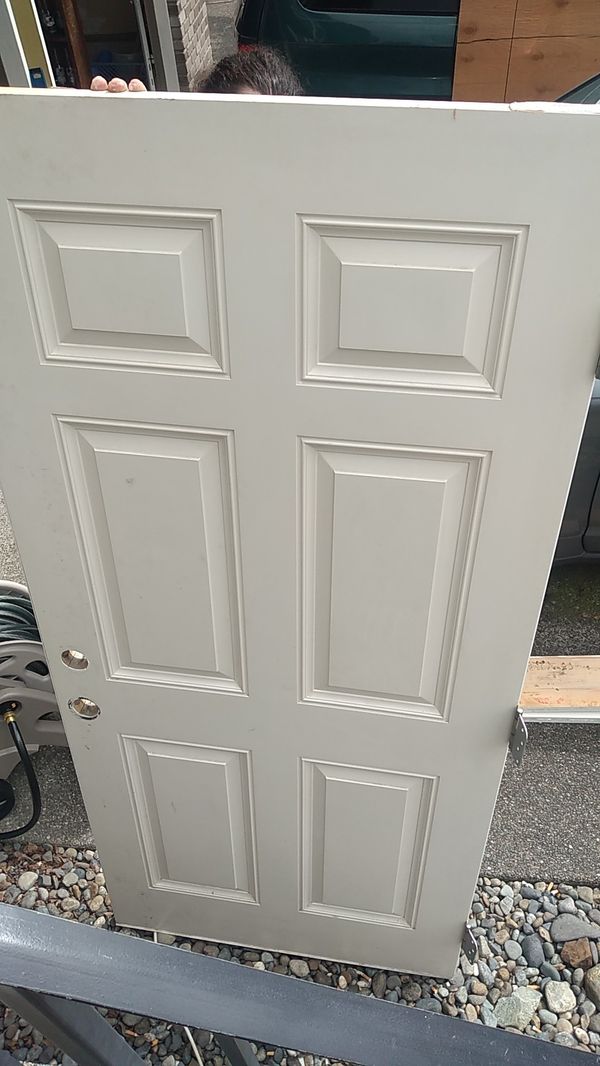 Solid core steel clad exterior entry door for Sale in WA OfferUp