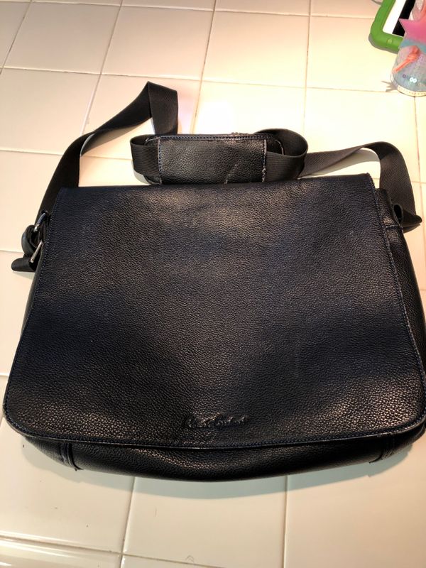 robert graham leather messenger bag