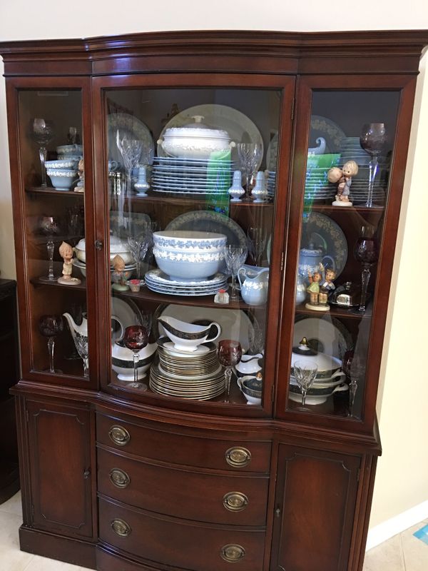 Dining room table, 6 chairs & China cabinet. for Sale in Highland Beach ...