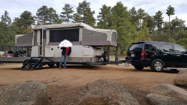 toy hauler pop up camper