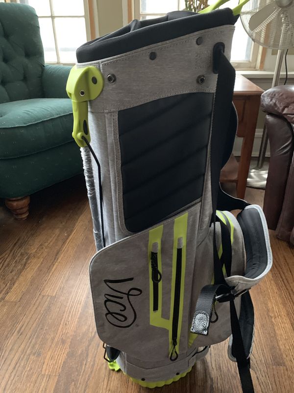 Vice Golf Force Bag. Gray Melange/Neon Lime for Sale in Hinsdale, IL