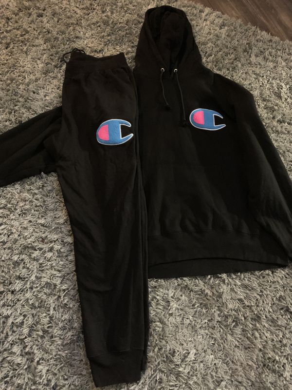 champion men sweat suit