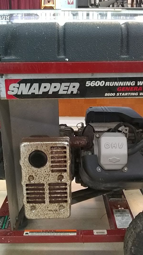 Snapper 032015 Generator 8600 Starting Watts, 5600 Running Watts for