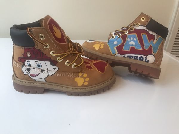 paw patrol custom timberlands