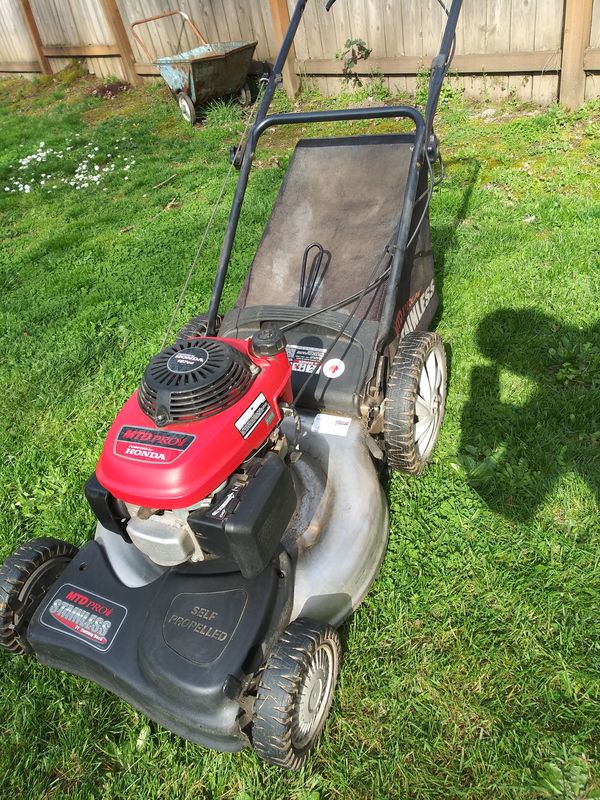MTD PRO STAINLESS HONDA lawn mower self propelled 187cc for Sale in