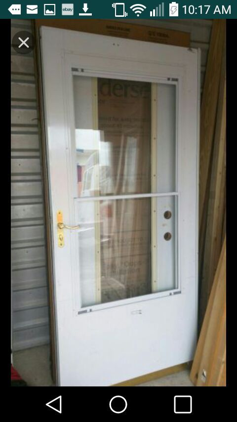 Andersen 3000 series Self storing storm door ( 34" x 84" , New ) for