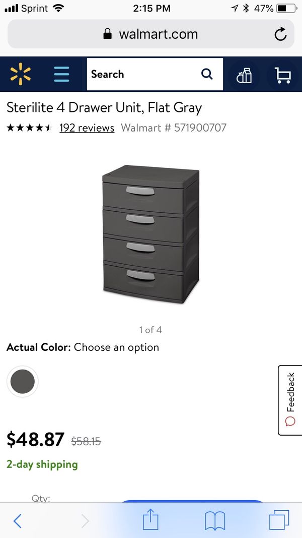 Sterilite 4 Drawer Storage Heavy Duty For Sale In St Louis Mo