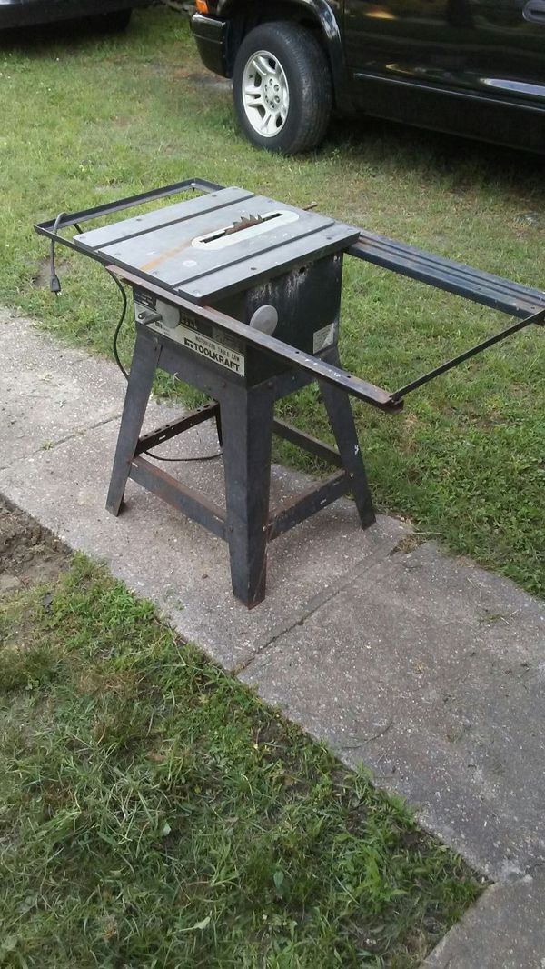TOOLKRAFT 10" motorized table saw made in USA model number 4100 for