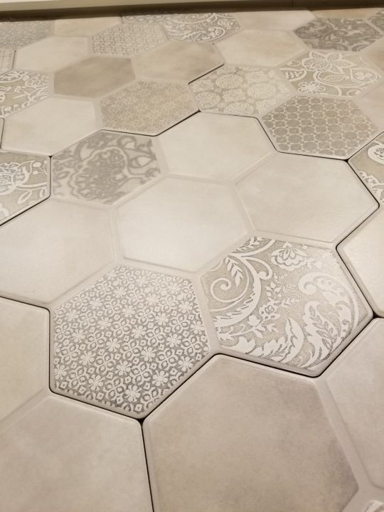 Hexagon tile flooring Emser Virtue Gray for Sale in Vancouver, WA