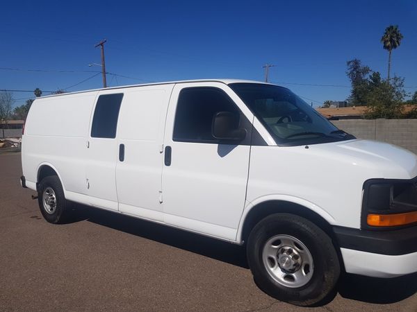 2007 Chevy Express 3500 Extended Cargo Work Van Low Mileage 61k Camper ...