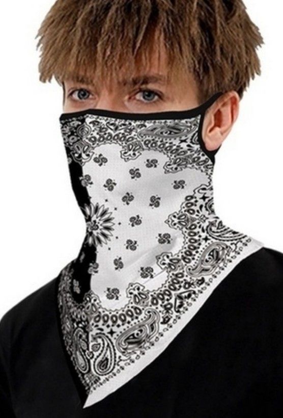 Black And White Bandana Style Face Mask for Sale in Queens, NY OfferUp