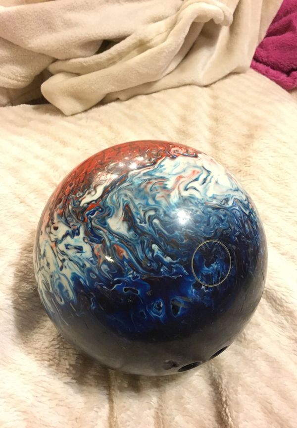 AMF VOIT AMERICAN O (fireball) 12.6lbs vintage bowling ball for Sale in