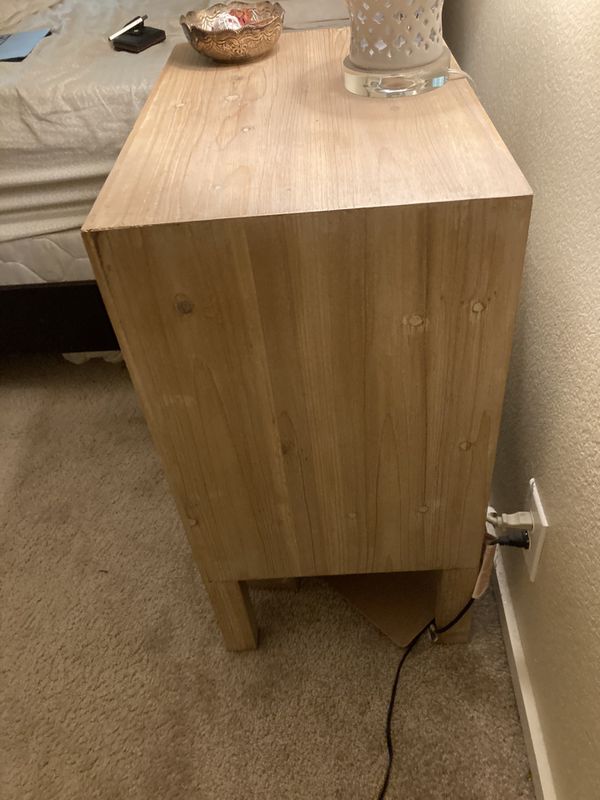 Homegoods night stand wood design for Sale in Seattle, WA OfferUp