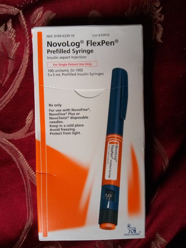 NOVOLOG FLEXPEN PREFILLED SYRINGE ! BRAND NEW UNUSED AND UNOPENED ! for ...