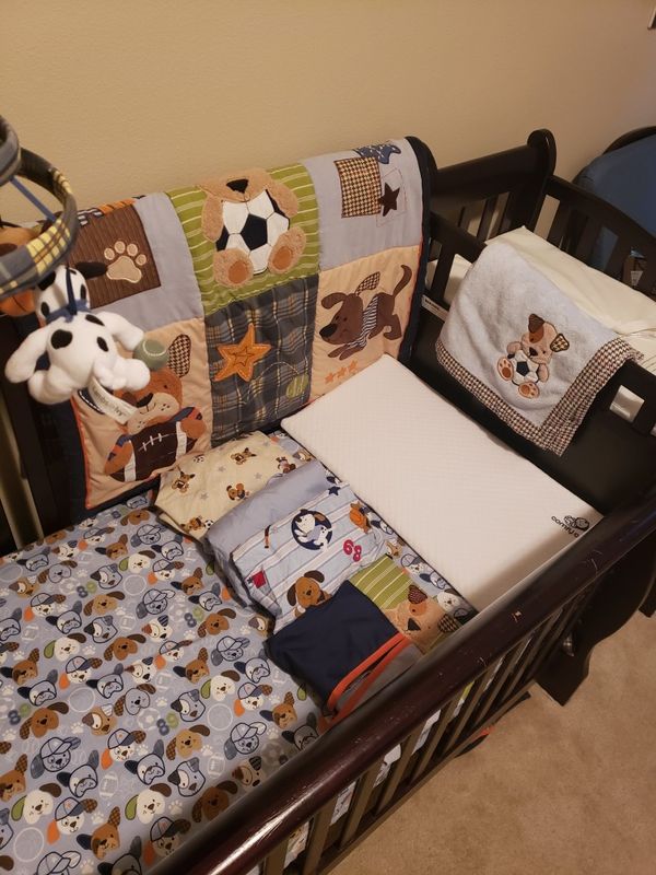 Lambs And Ivy Bow Wow Buddies Crib Set For Sale In Lacey Wa Offerup