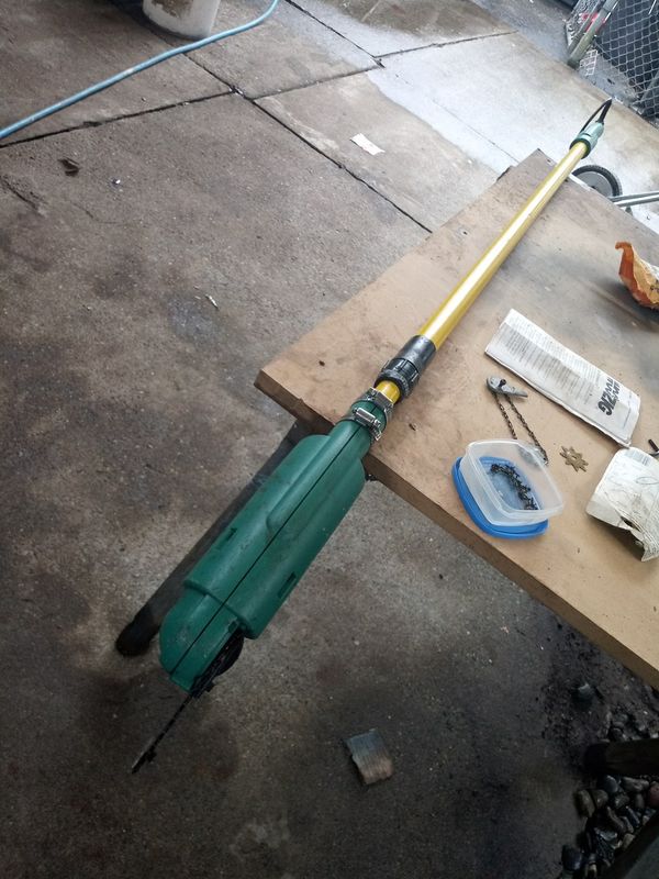 Woodzig pole saw don't let it fool you Cuts just as good as the other