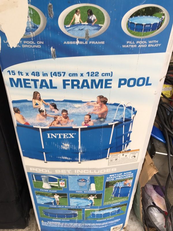 Intex pool 15x48 brand new ( never use still in box) for Sale in Kent ...