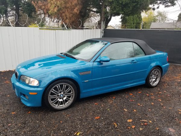 2001 BMW M3 E46 Convertible Laguna Seca Blue for Sale in Portland, OR