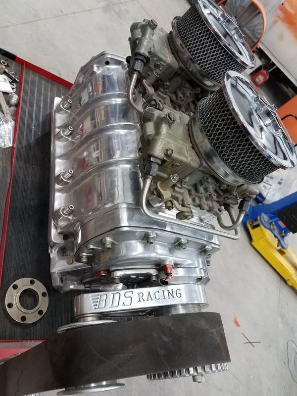 Mooneyham 671 polished BDS supercharger blower BBC Chevy big block for