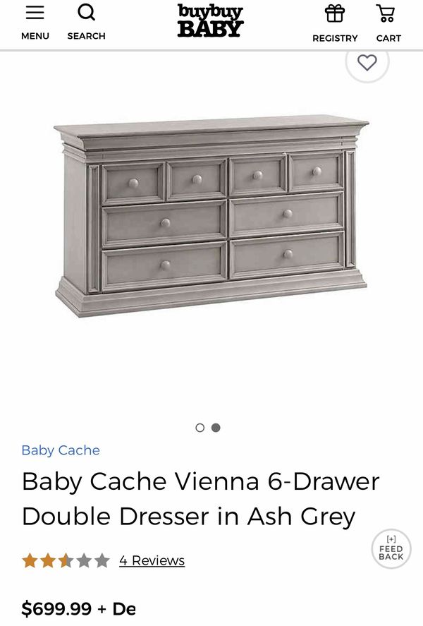 Baby Cache Vienna Dresser In Ash Grey For Sale In San Diego Ca