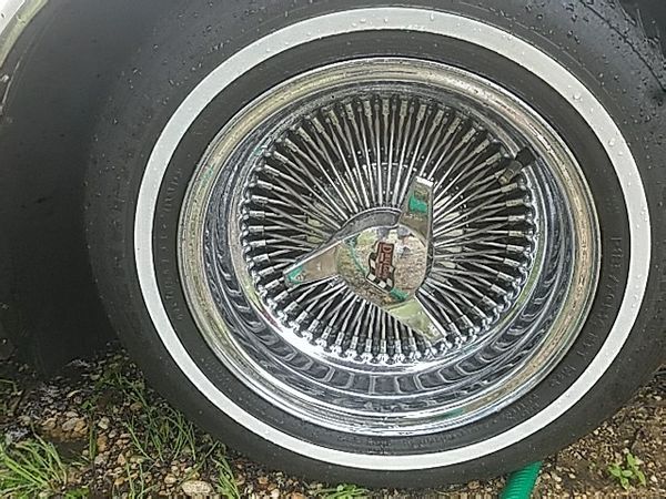 Dayton wire wheels 14 inch all 4 good tires for Sale in Lockhart, TX ...