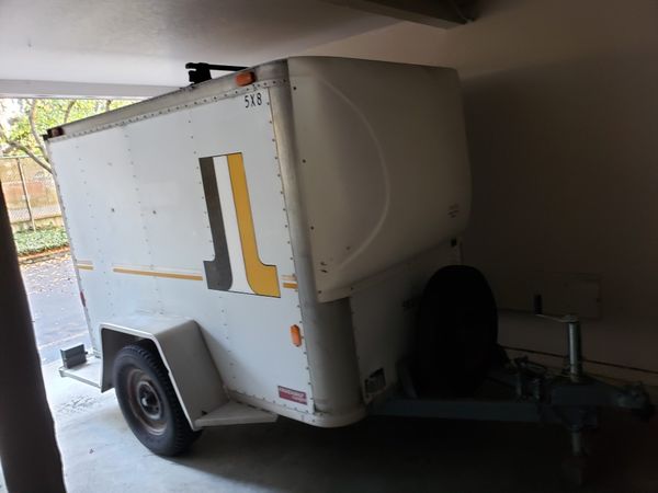 Fruehauf enclosed cargo trailer aluminum uhaul type