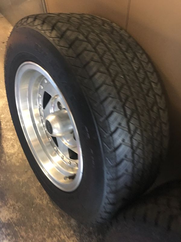Cragar saw blade rims and new tires, 15x8. 4 lug Nissan for Sale in