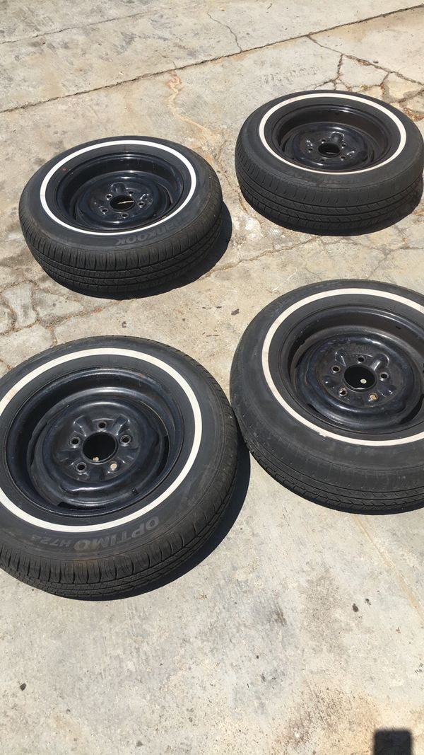 1964 Impala Rims W/ White Wall Tires 185 75 r14 for Sale in Los Angeles ...