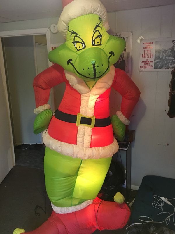 grinch blow up doll