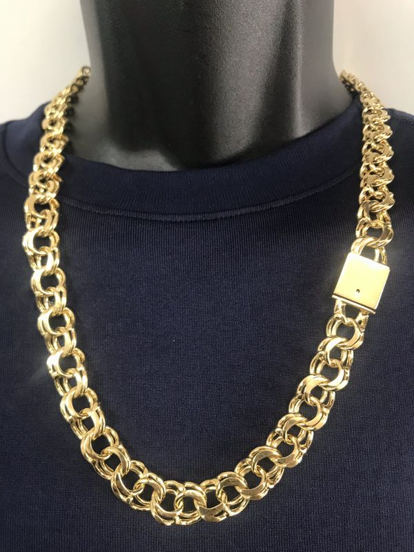 18k Gold filled custom made chino link chain for Sale in Houston, TX ...