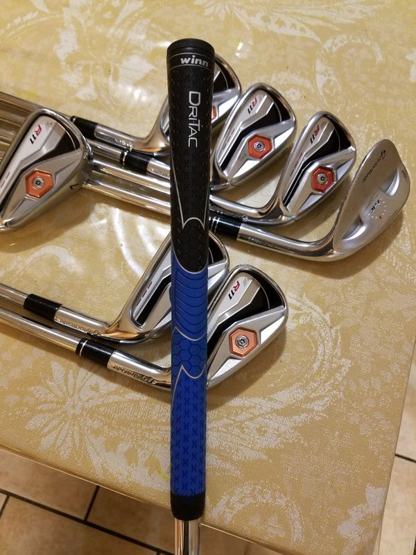 EXCELLENT CONDITION! TAYLORMADE R11 GOLF CLUB IRON SET WITH TM 52