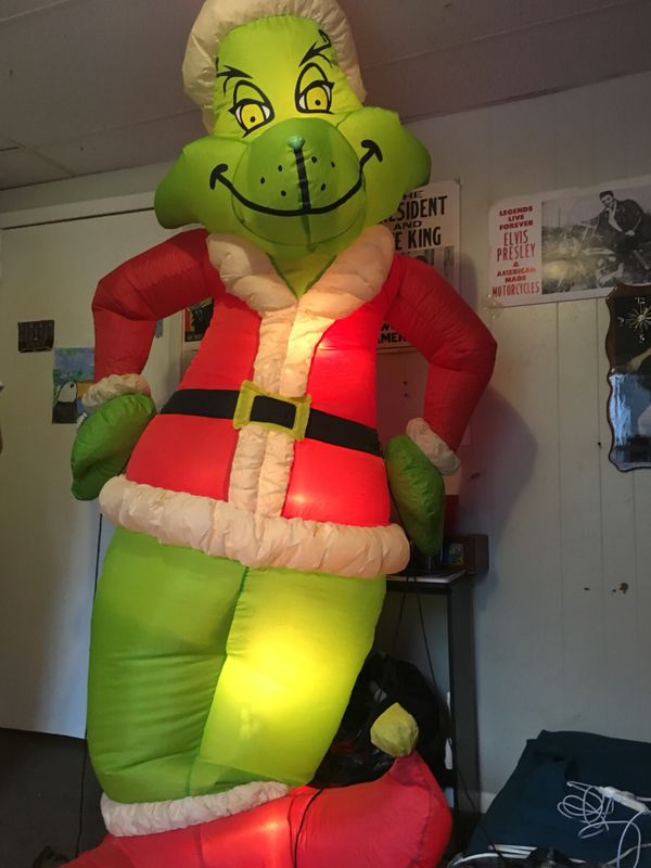 grinch blow up doll