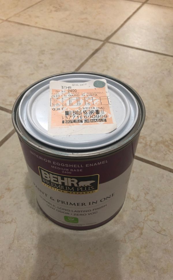 Behr Garden Vista Quart of Paint 75 full for Sale in Bronx, NY OfferUp