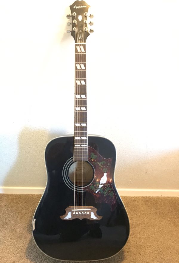Epiphone Limited Edition Dove Ebony Black for Sale in University Place