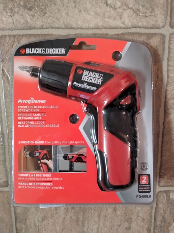 BLACK+DECKER PD400LG 3.6-Volt 2-Position Cordless Twist Screwdriver ...