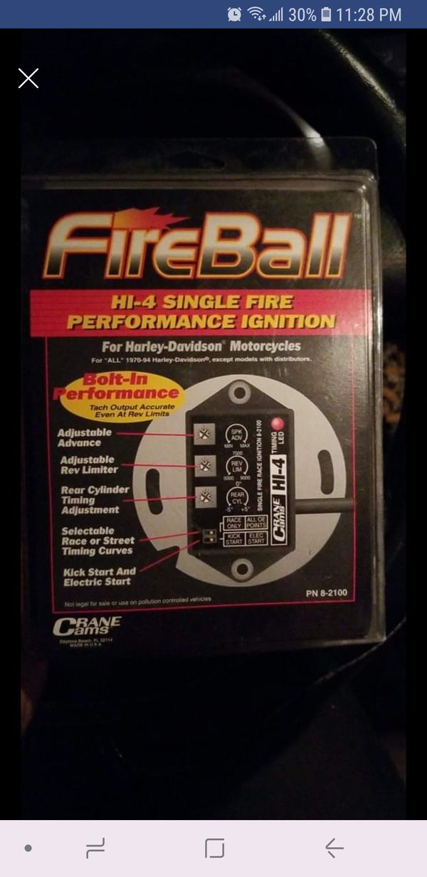 Crane Cams Fireball Hy4 Single Fire Race Ignition Pn 8