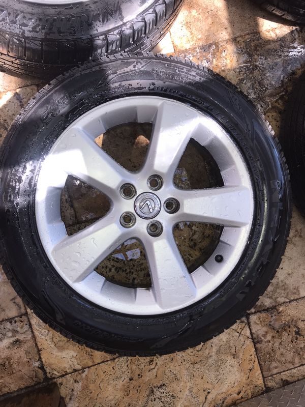 Set Lexus 5 lug 5x114 lug pattern Tires and Rims 235/55/R18 for Sale in