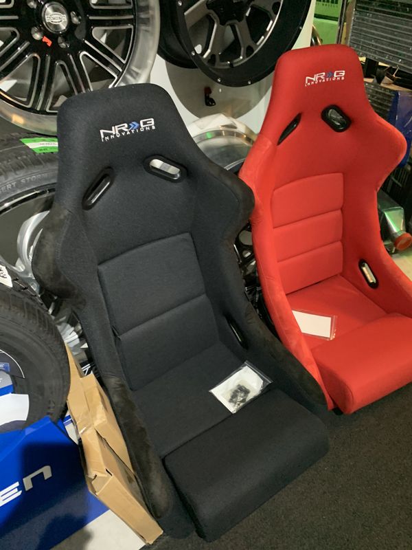 Nrg black carbon fiber universal racing seat drag drift drifting for Sale in Indianapolis, IN