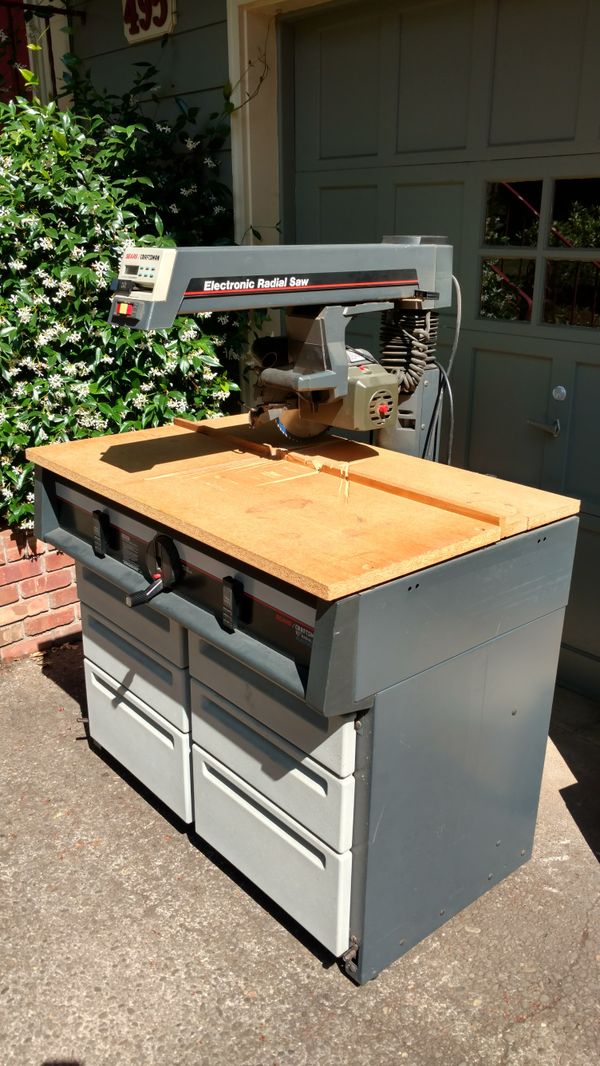 craftsman electronic radial arm saw manual