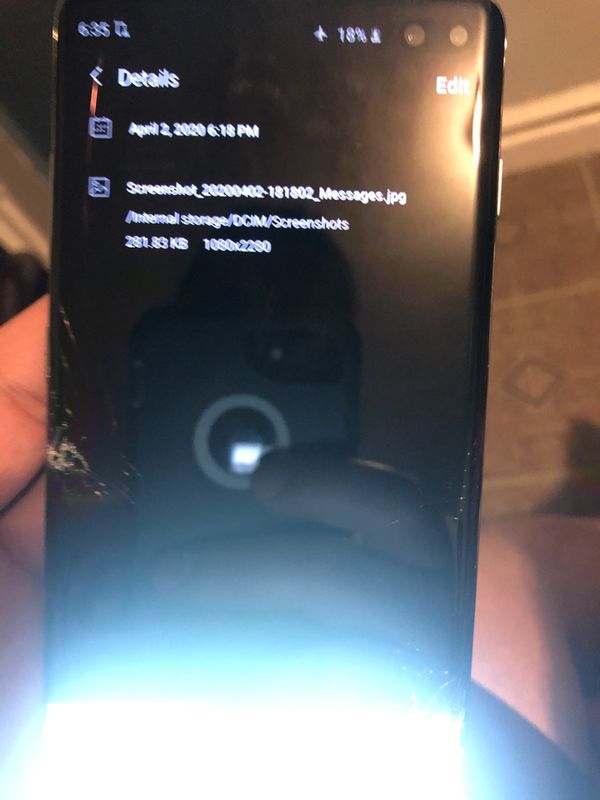 samsung s10e cracked screen