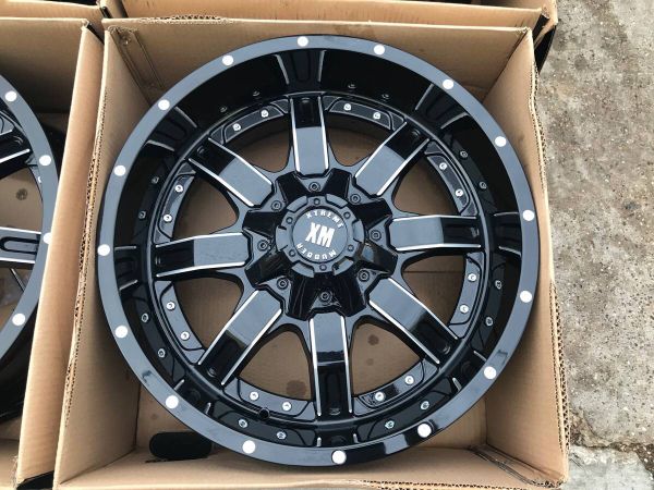 New 20" Ballistic RIMS ! Black 8 Lug 6 Lug 5 Lug WHEELS New 6 Lug