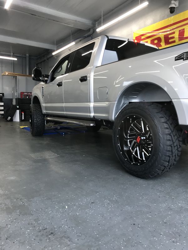 New 37x12.50x22 Toyo RT Tires and Wheels F250 Ram 2500 H2 Jeep Chevy F