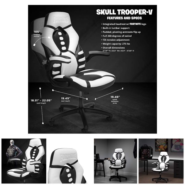 Simple Fortnite Gaming Chair Skull Trooper for Small Space