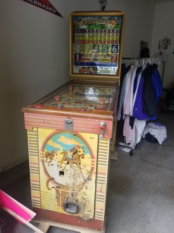 1949 Bally Horse Race Themed PinballStyle Betting Machine for Sale in
