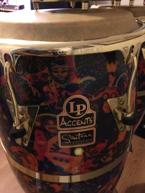 LP accents ( Santana supernatural) rare edition congas and bongo. for