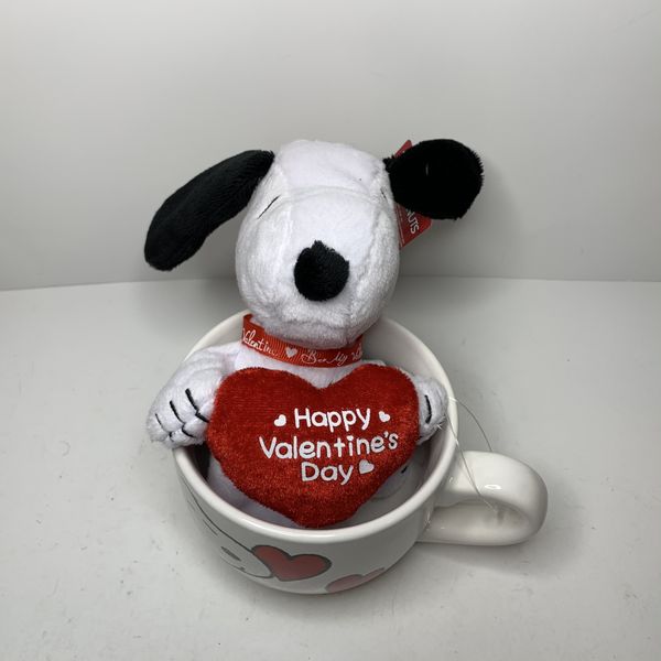 snoopy valentine's day stuffed animal