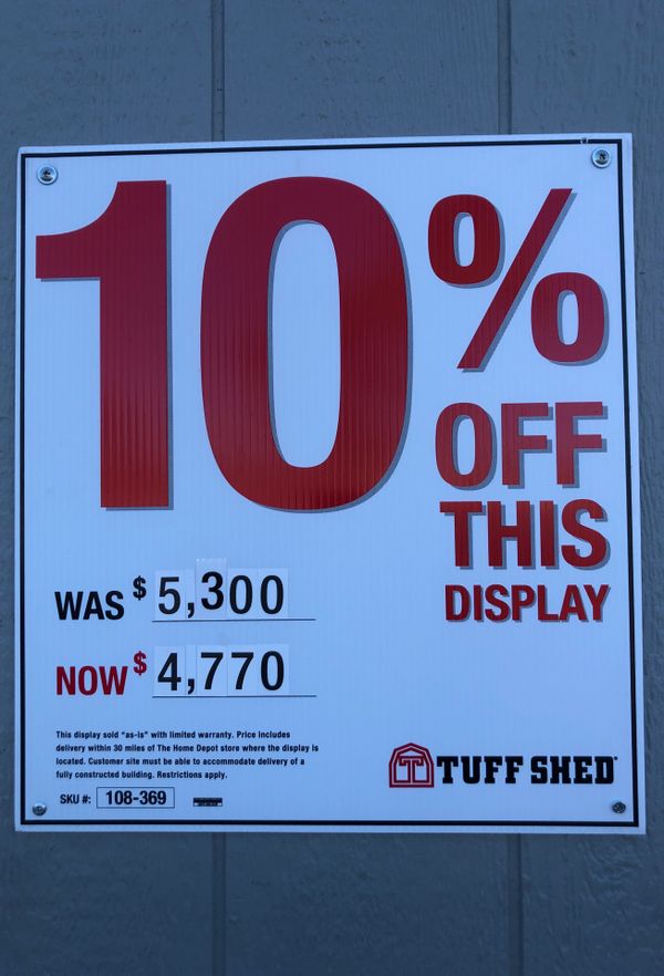 Tuff Shed Sundance Series TR-800 10x12 Display for Sale in 