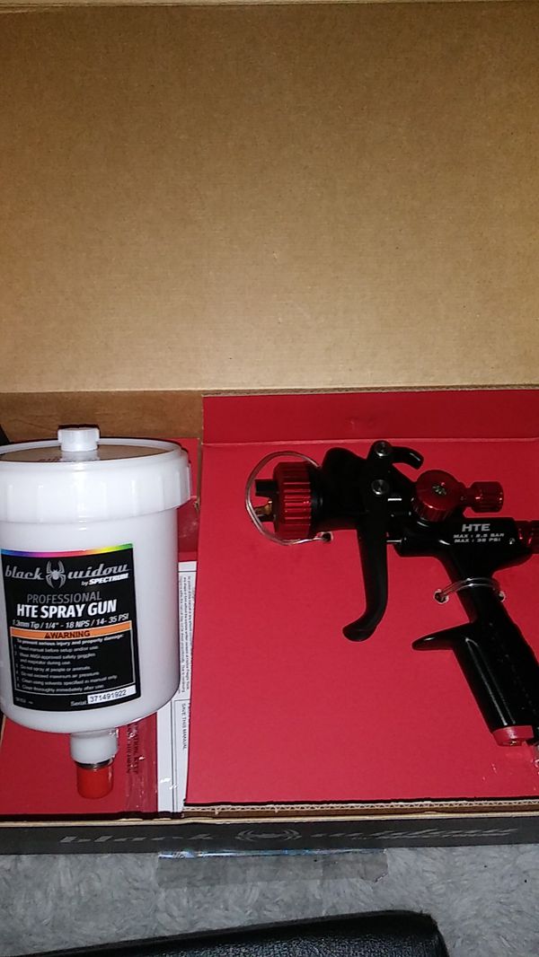 Black Widow By Spectrum Professional Hvlp Paint Spray Gun For Sale In