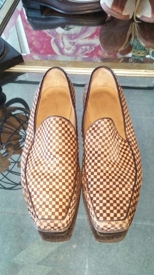 Louis Vuitton Men S Pony Hair Shoes Loafers Size 8 For Sale In