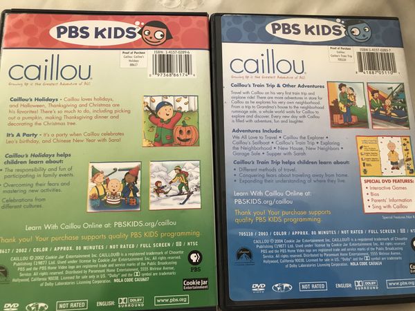 Caillou DVDs children's movie for Sale in San Fernando, CA - OfferUp